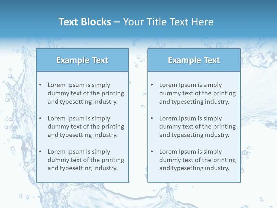 Clean Splash Bubble PowerPoint Template
