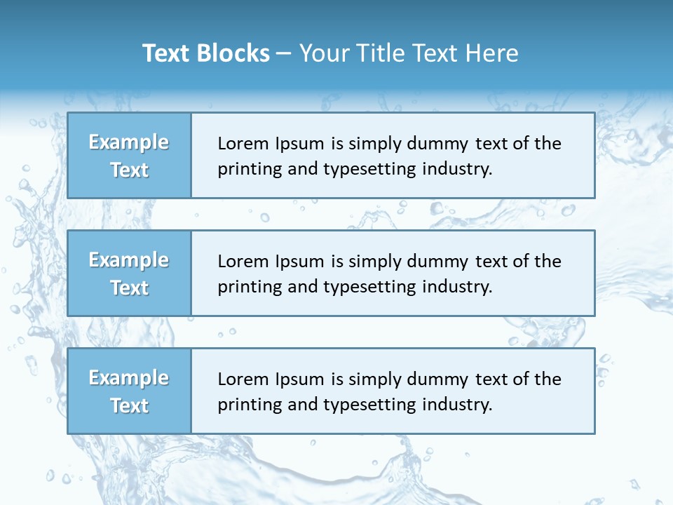 Clean Splash Bubble PowerPoint Template