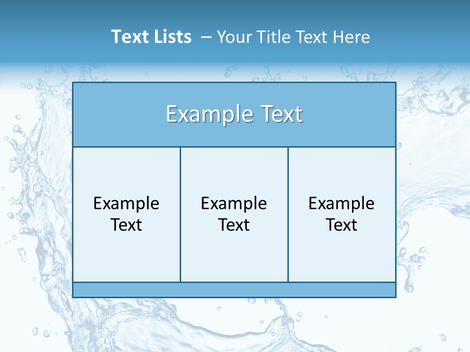Clean Splash Bubble PowerPoint Template