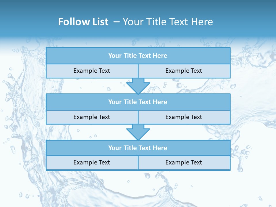 Clean Splash Bubble PowerPoint Template