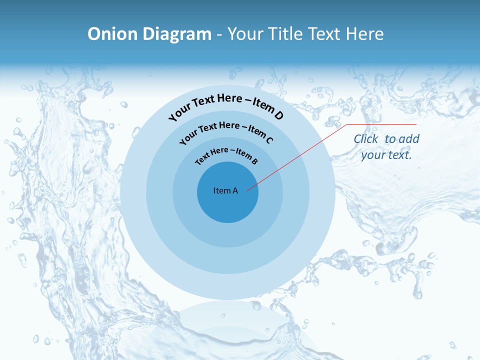 Clean Splash Bubble PowerPoint Template
