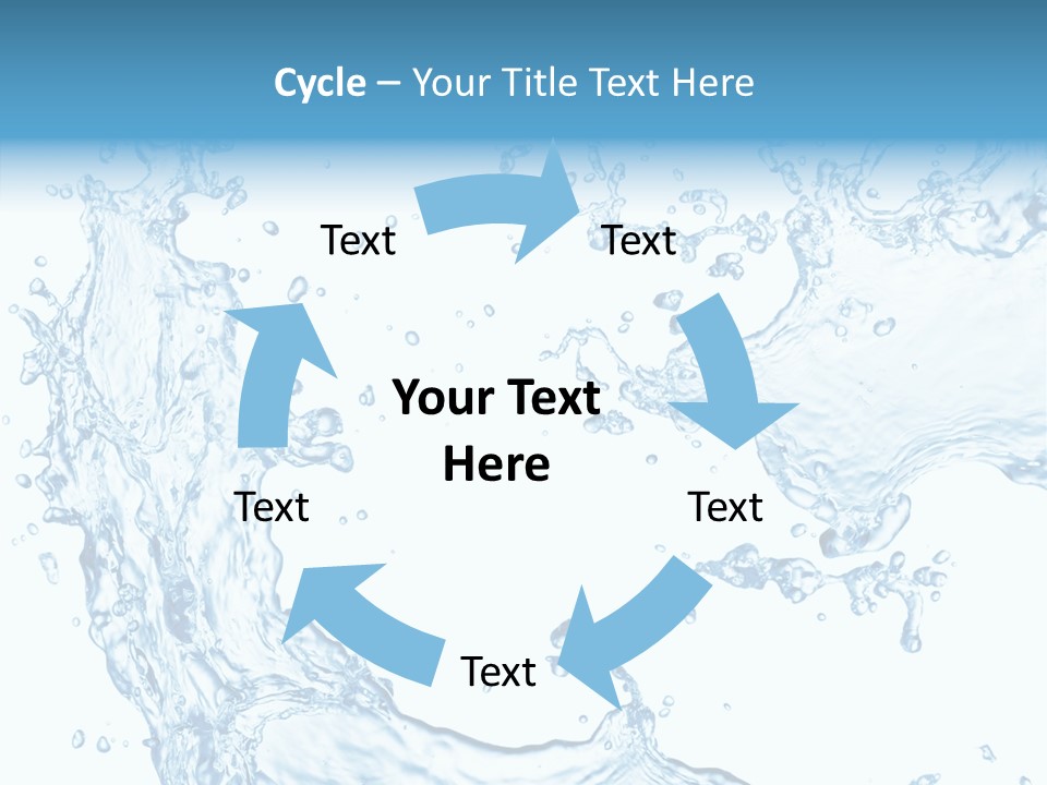 Clean Splash Bubble PowerPoint Template