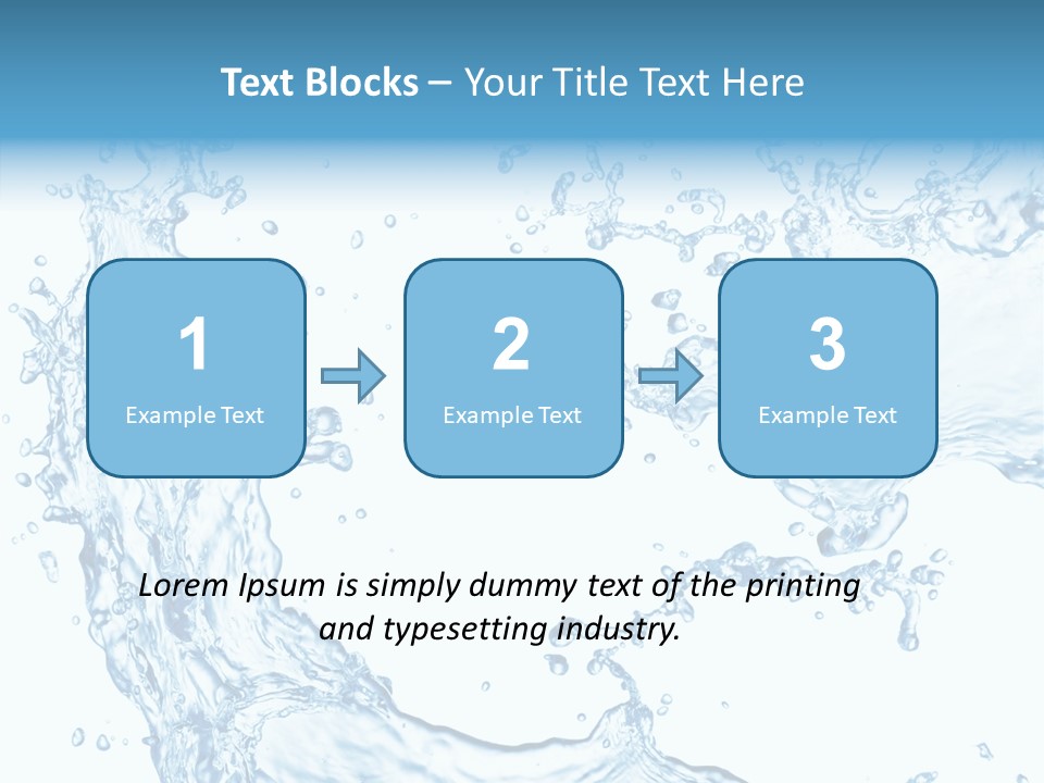 Clean Splash Bubble PowerPoint Template