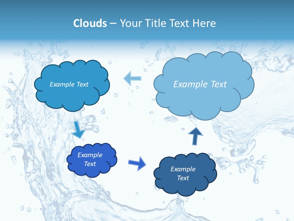 Clean Splash Bubble PowerPoint Template
