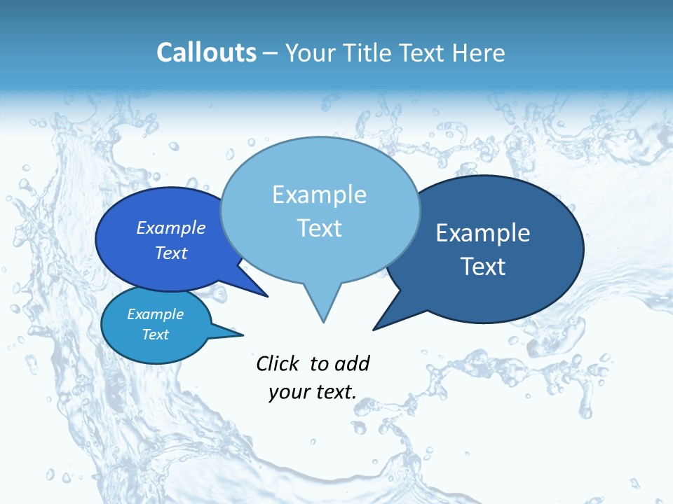 Clean Splash Bubble PowerPoint Template