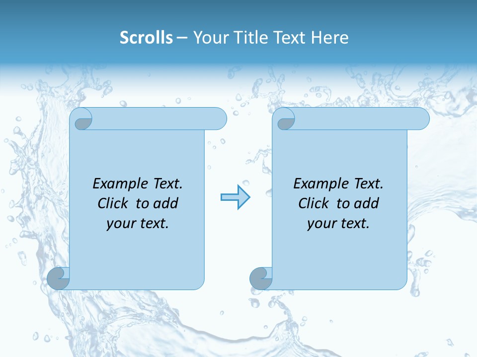 Clean Splash Bubble PowerPoint Template
