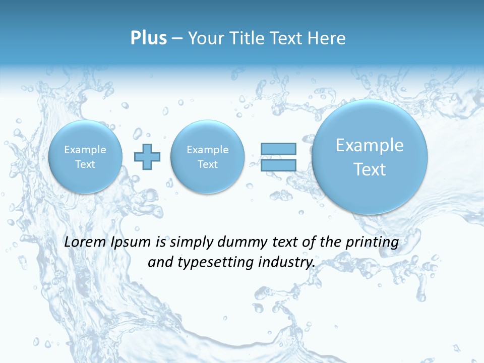 Clean Splash Bubble PowerPoint Template