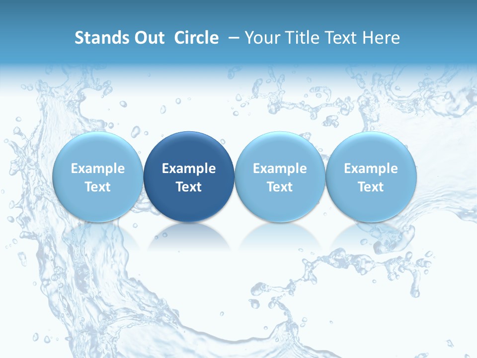 Clean Splash Bubble PowerPoint Template