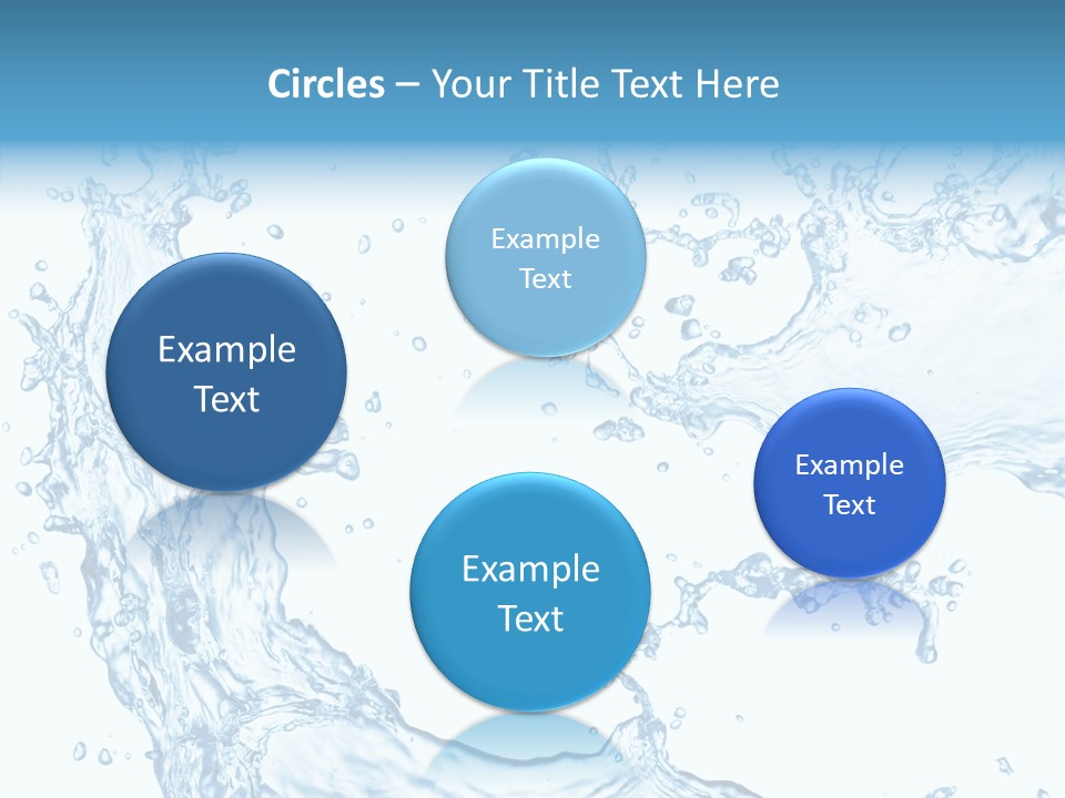 Clean Splash Bubble PowerPoint Template