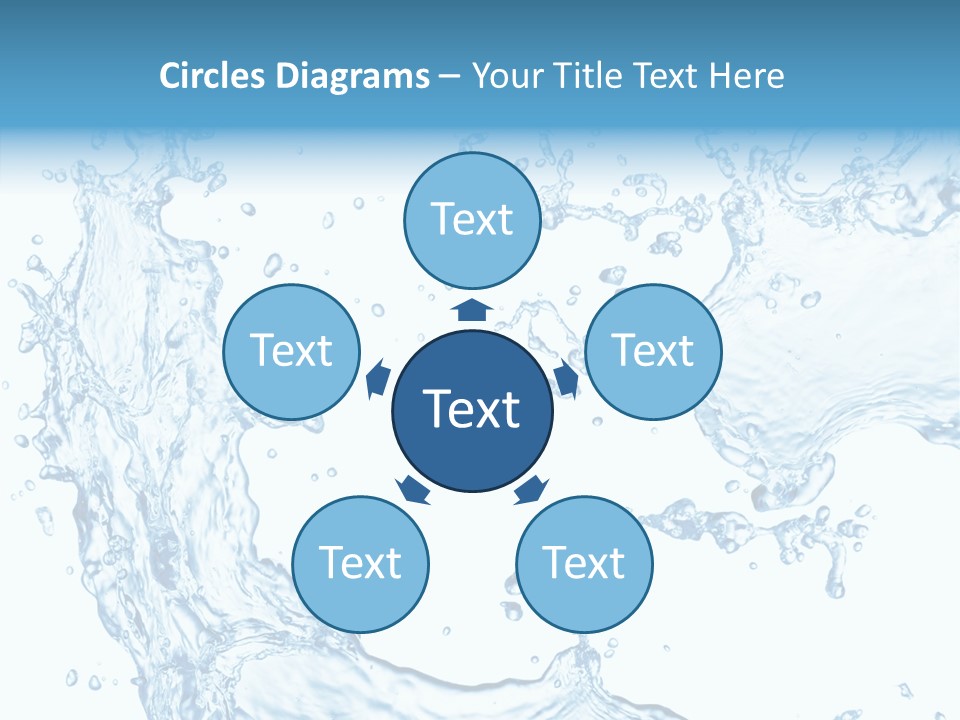 Clean Splash Bubble PowerPoint Template