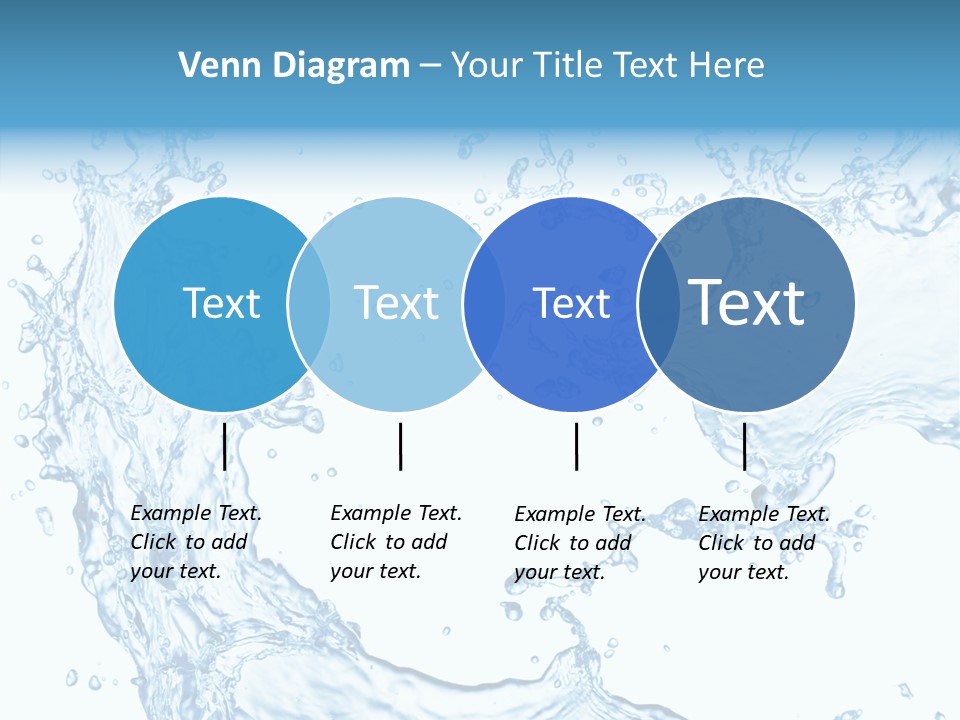 Clean Splash Bubble PowerPoint Template