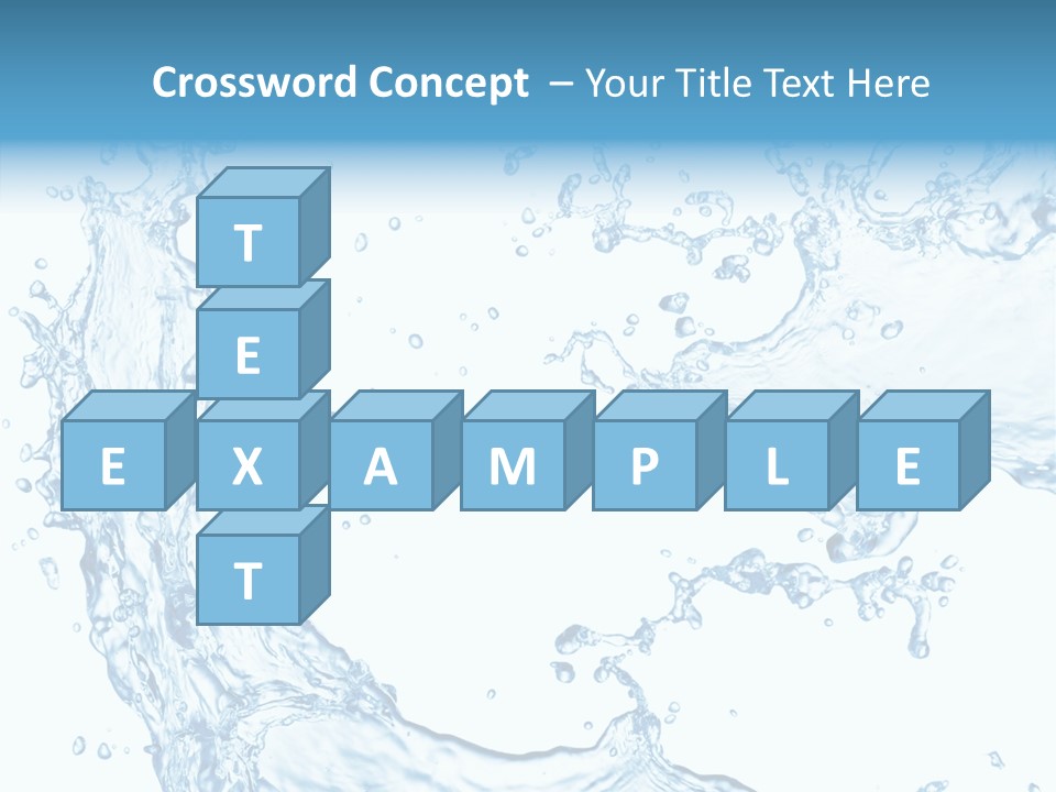 Clean Splash Bubble PowerPoint Template