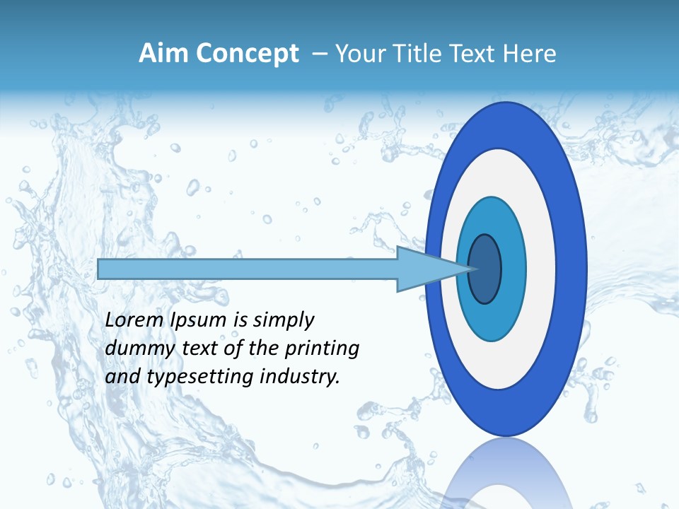 Clean Splash Bubble PowerPoint Template