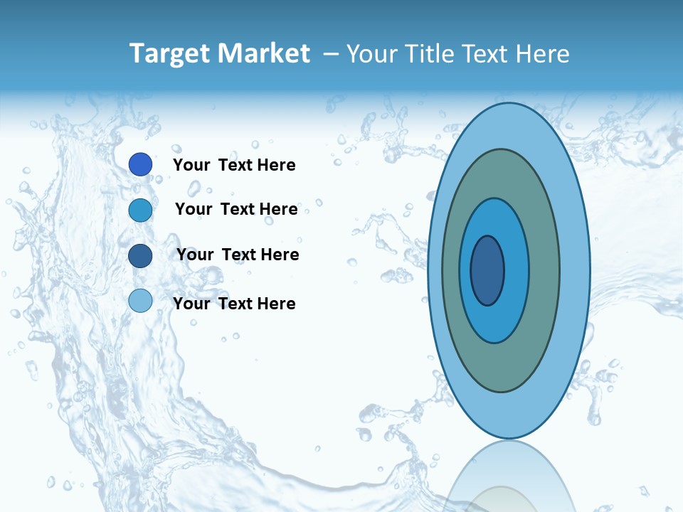 Clean Splash Bubble PowerPoint Template