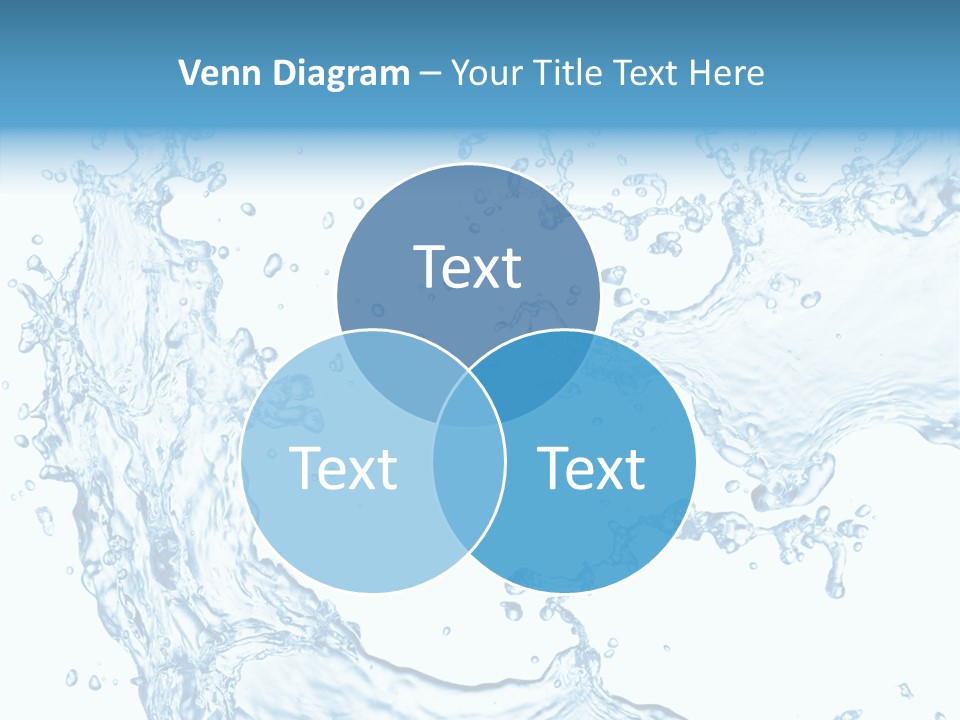 Clean Splash Bubble PowerPoint Template
