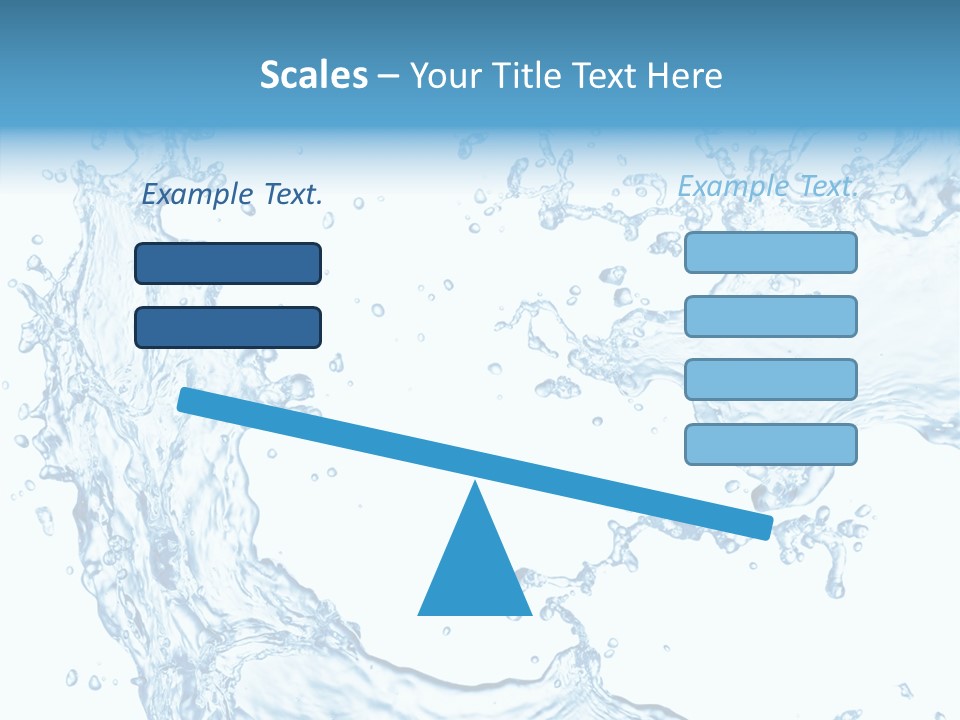 Clean Splash Bubble PowerPoint Template