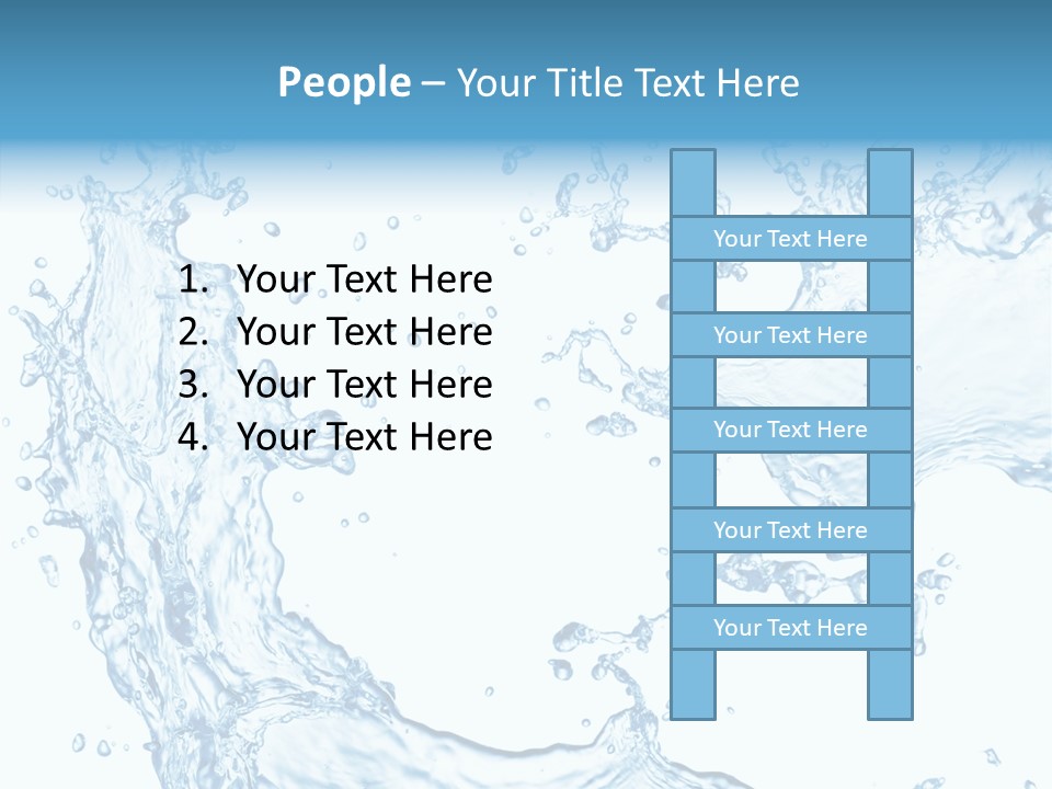 Clean Splash Bubble PowerPoint Template