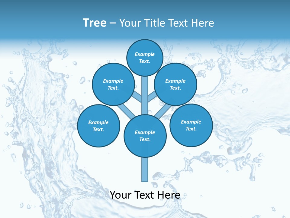 Clean Splash Bubble PowerPoint Template