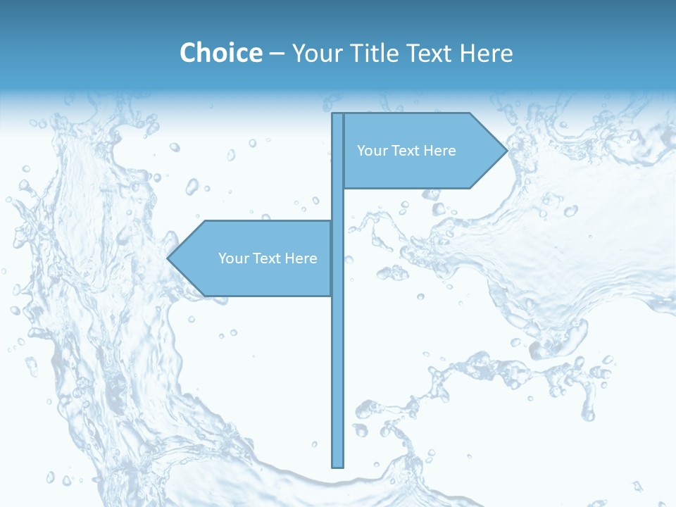 Clean Splash Bubble PowerPoint Template