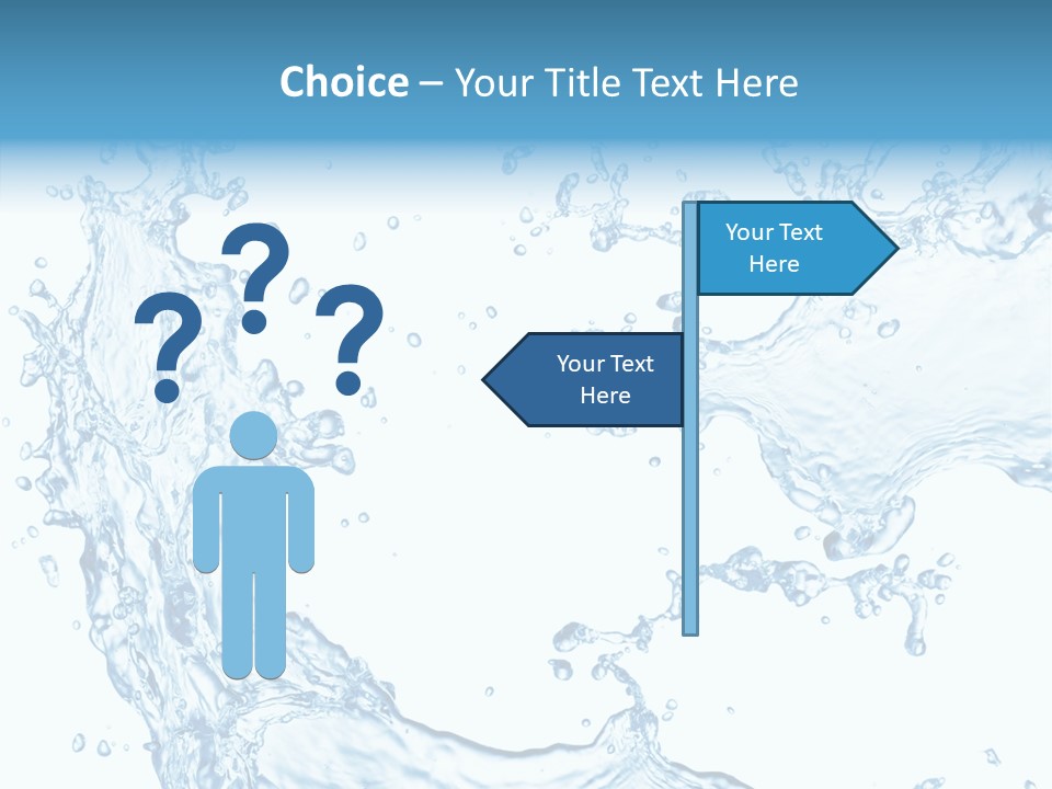 Clean Splash Bubble PowerPoint Template