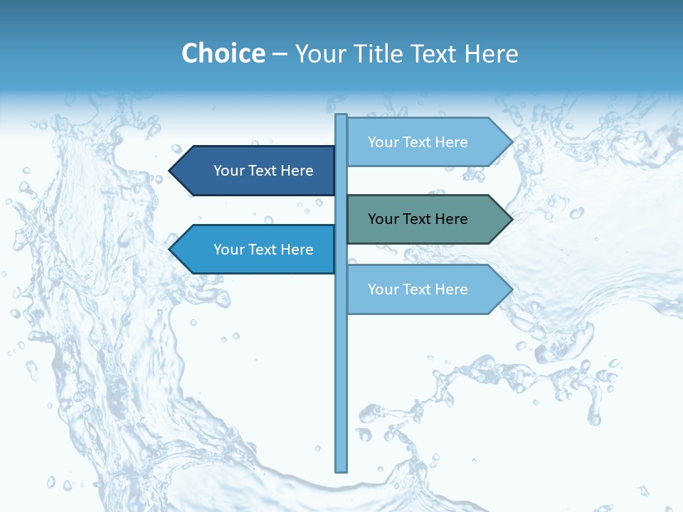 Clean Splash Bubble PowerPoint Template