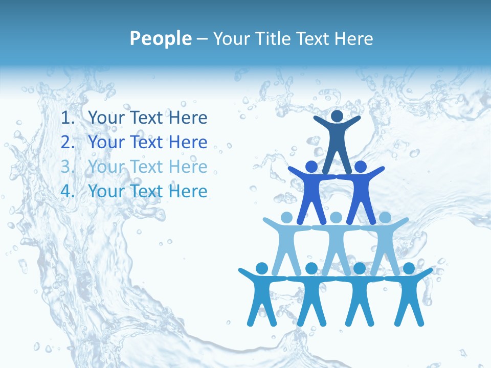 Clean Splash Bubble PowerPoint Template