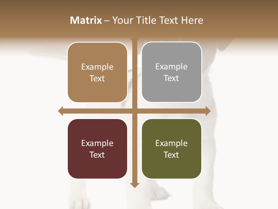 Nobody Puppy White PowerPoint Template