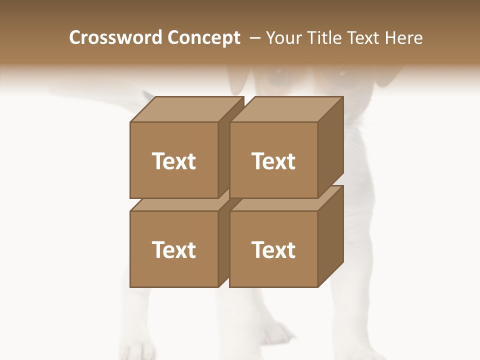 Nobody Puppy White PowerPoint Template