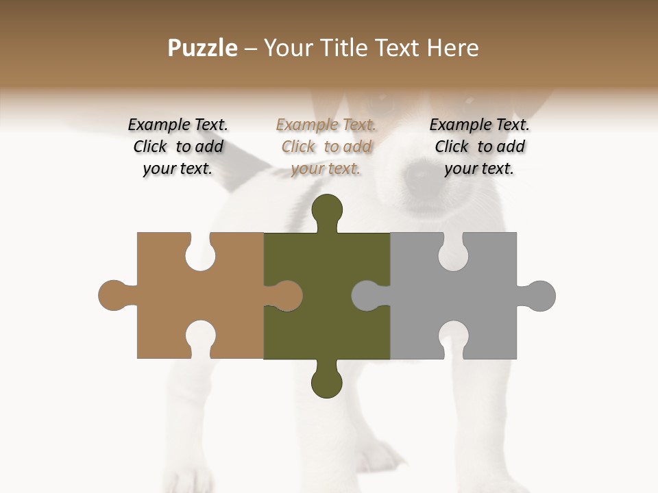 Nobody Puppy White PowerPoint Template