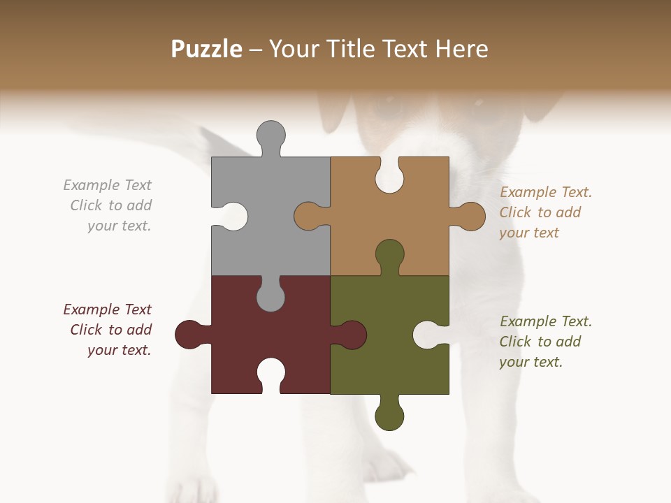 Nobody Puppy White PowerPoint Template