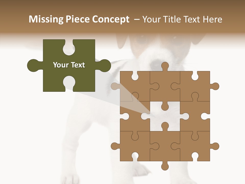 Nobody Puppy White PowerPoint Template