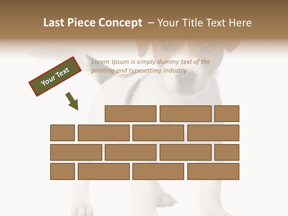 Nobody Puppy White PowerPoint Template