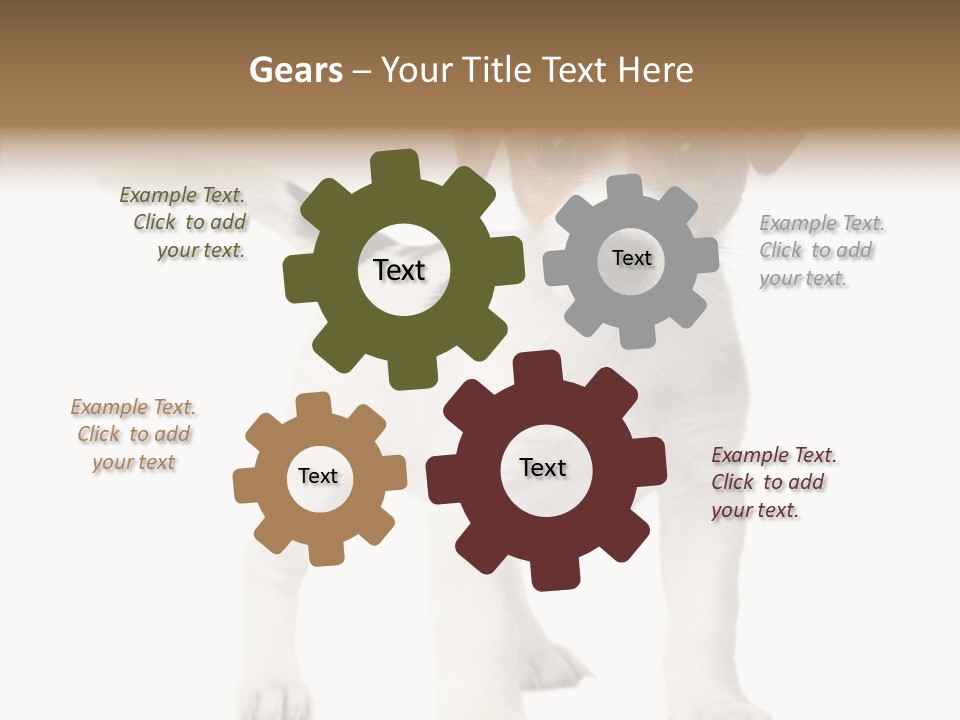 Nobody Puppy White PowerPoint Template