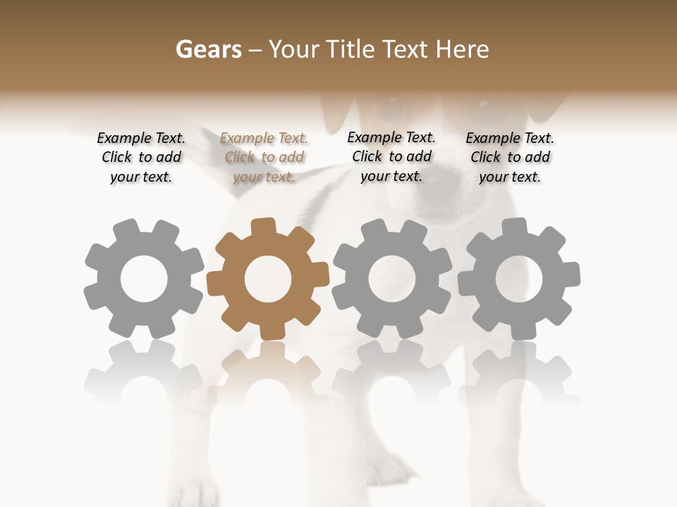 Nobody Puppy White PowerPoint Template