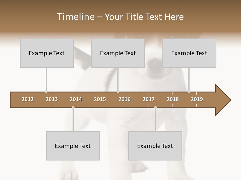 Nobody Puppy White PowerPoint Template