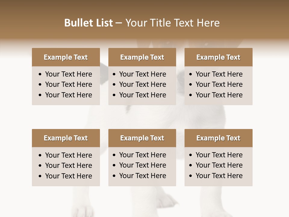 Nobody Puppy White PowerPoint Template