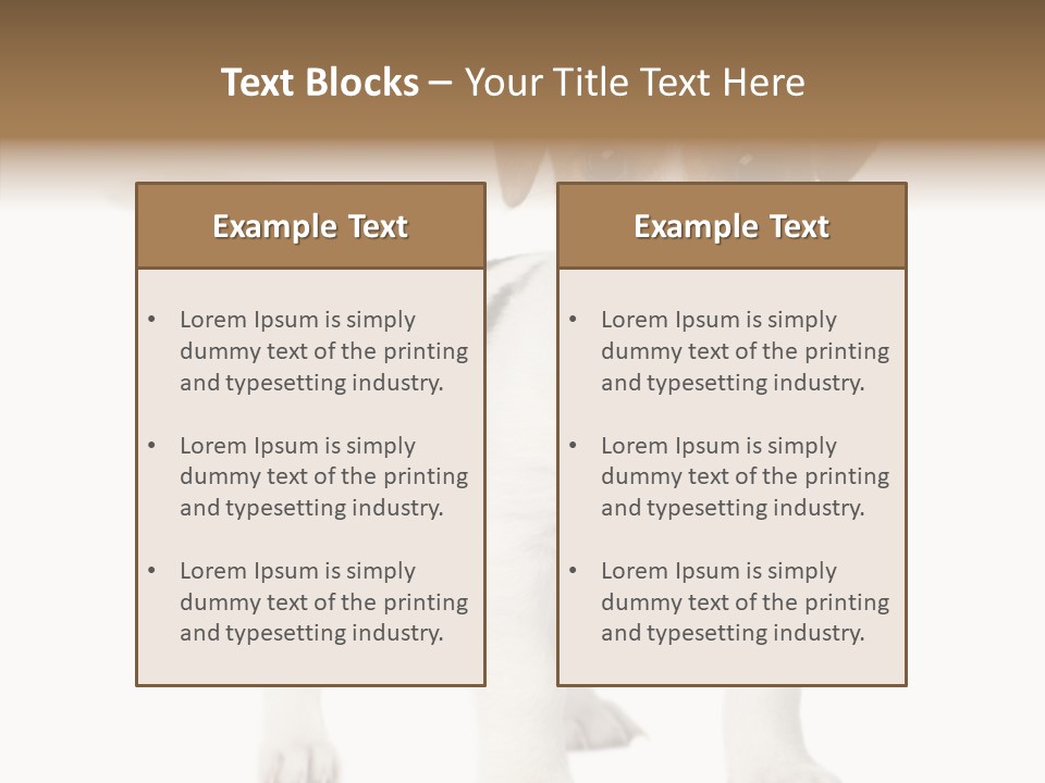 Nobody Puppy White PowerPoint Template