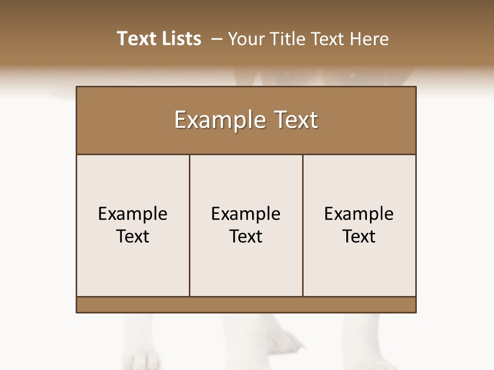 Nobody Puppy White PowerPoint Template