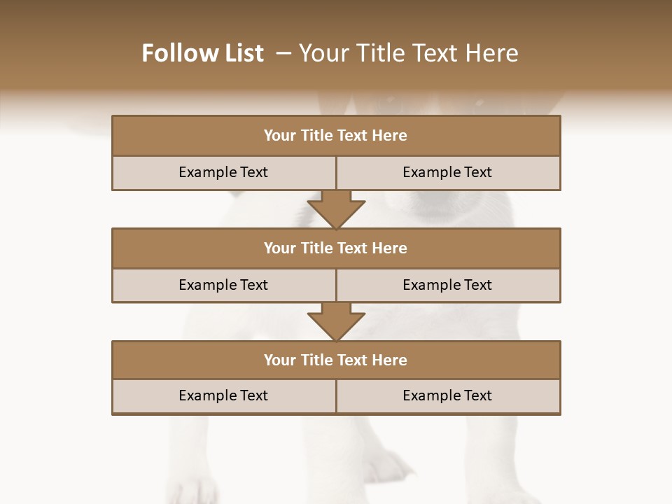 Nobody Puppy White PowerPoint Template