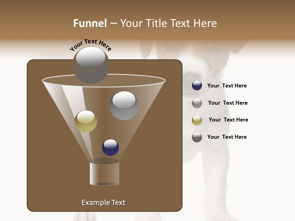 Nobody Puppy White PowerPoint Template