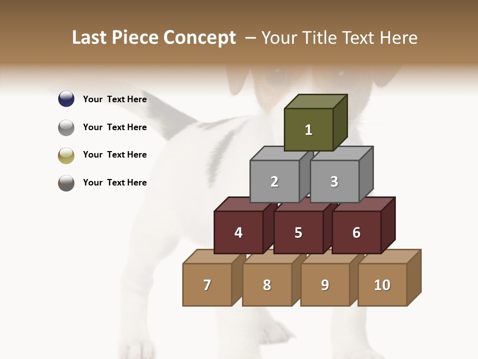 Nobody Puppy White PowerPoint Template