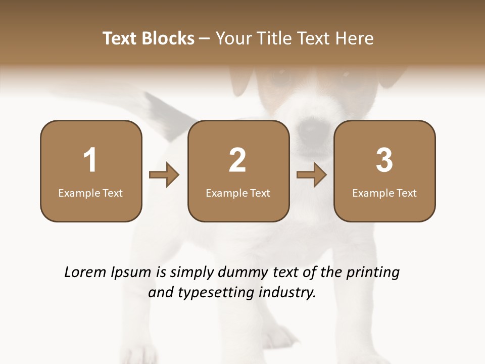 Nobody Puppy White PowerPoint Template