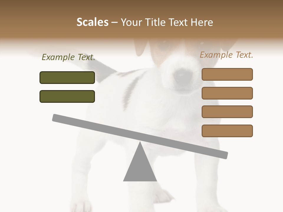 Nobody Puppy White PowerPoint Template