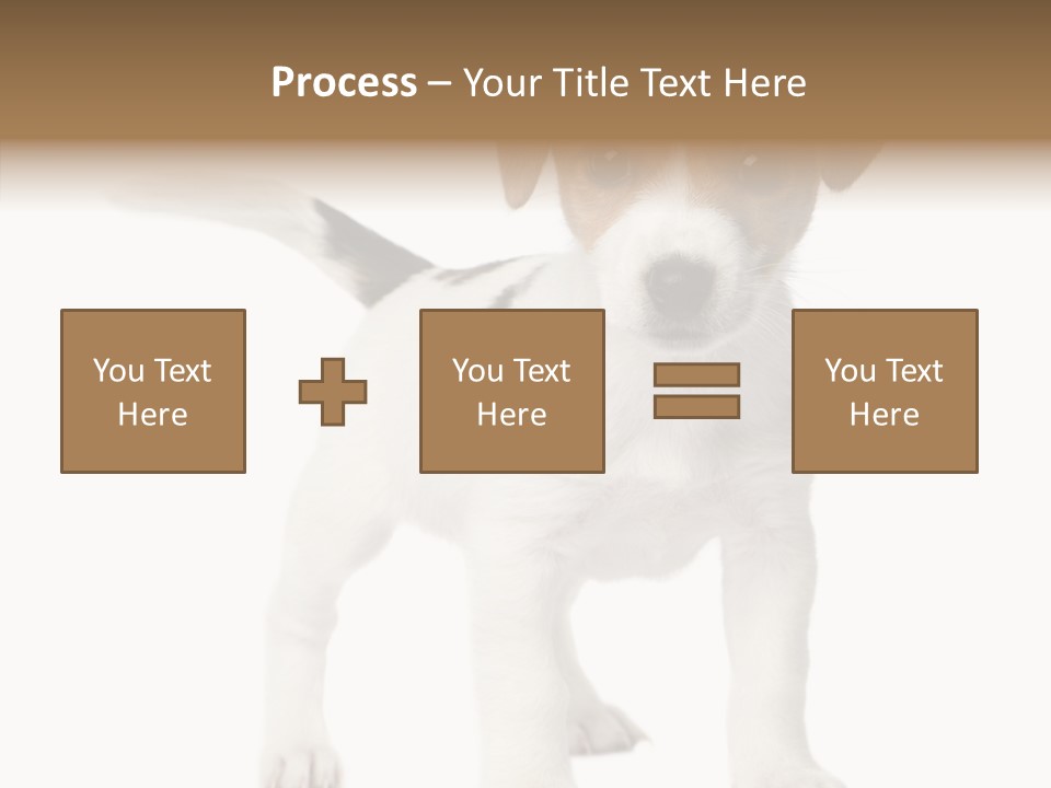Nobody Puppy White PowerPoint Template