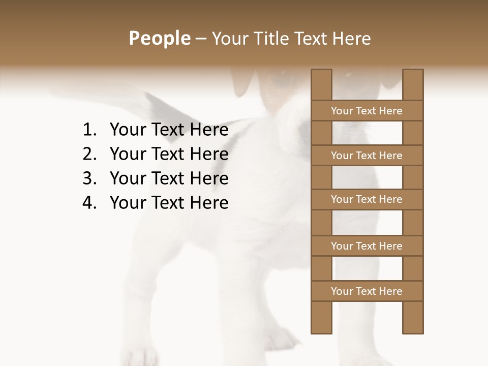 Nobody Puppy White PowerPoint Template