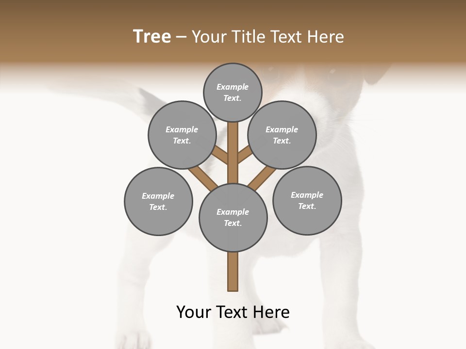 Nobody Puppy White PowerPoint Template