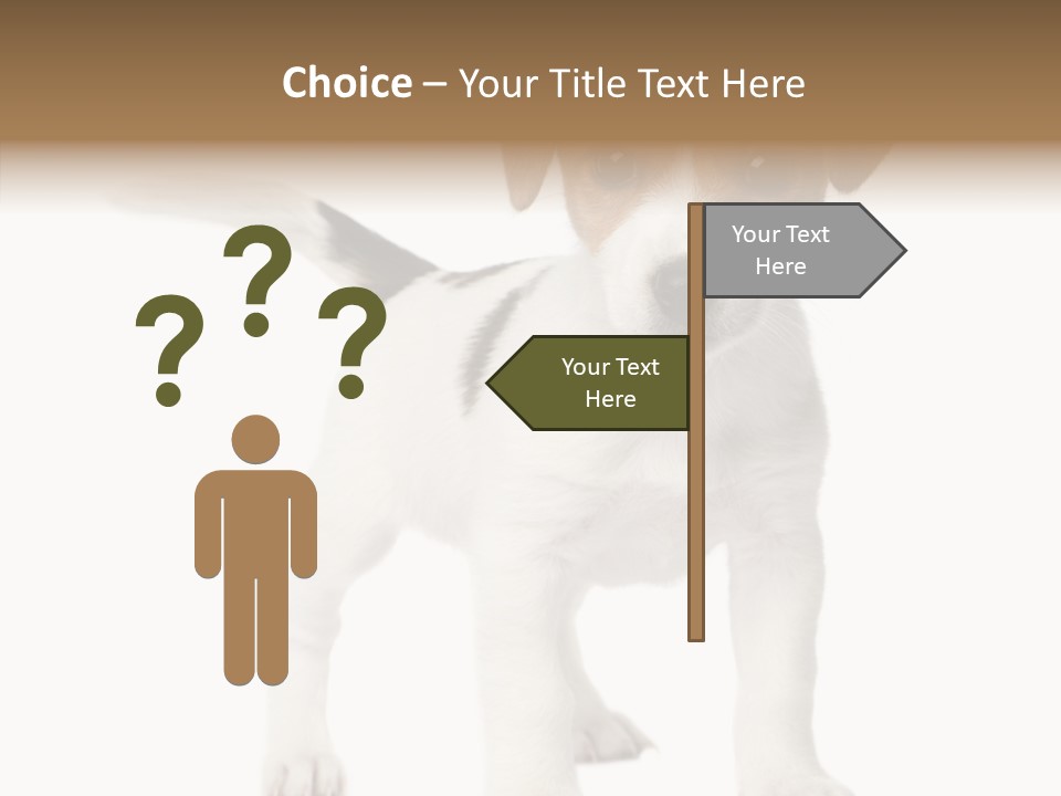 Nobody Puppy White PowerPoint Template