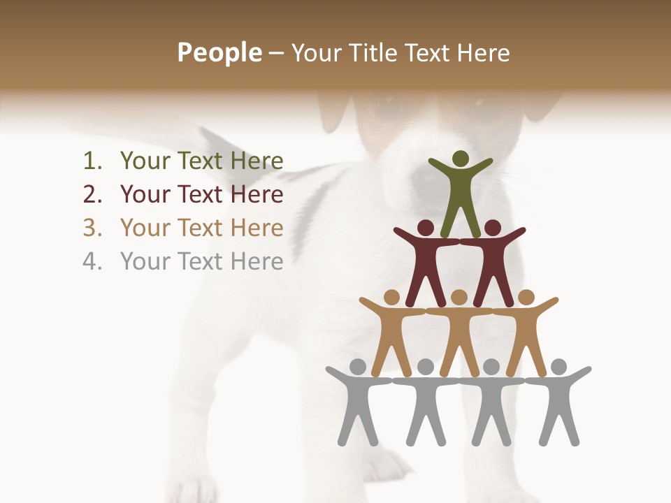 Nobody Puppy White PowerPoint Template
