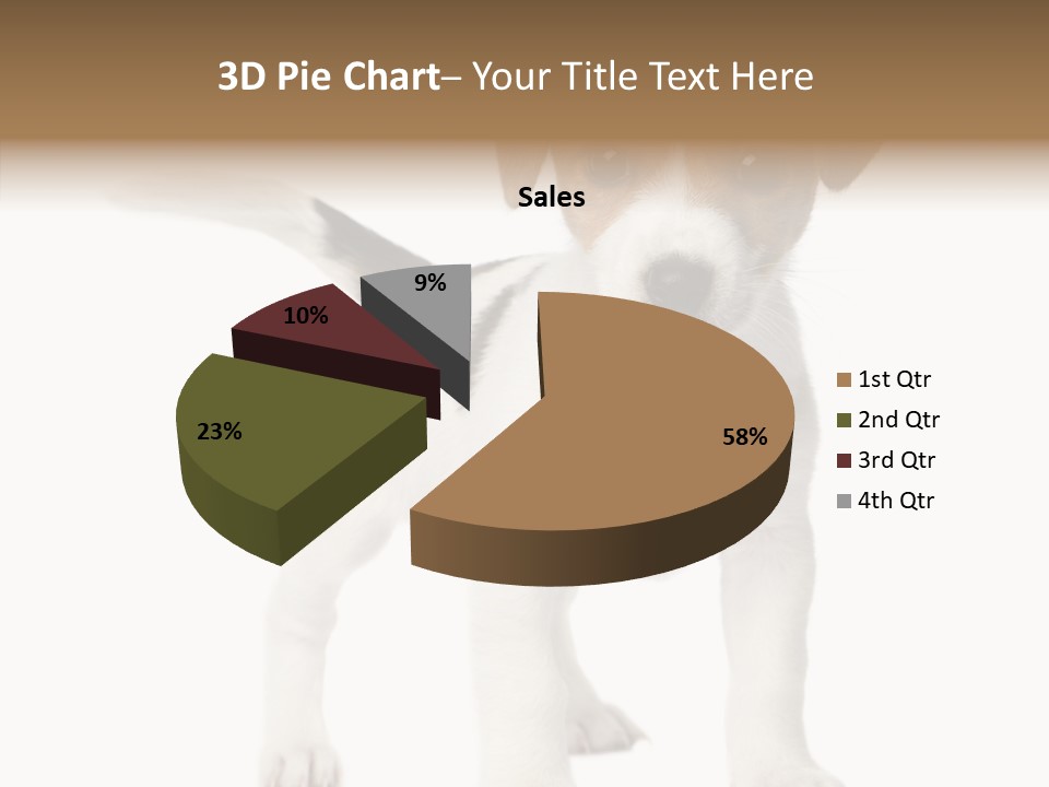 Nobody Puppy White PowerPoint Template