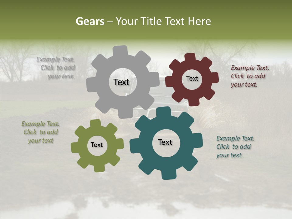 Mud Off-Road Bump PowerPoint Template